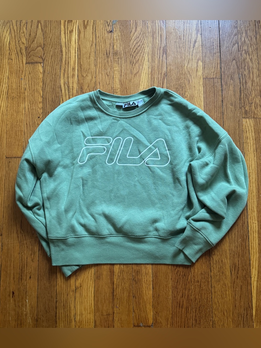 FILA Women's Mint Green Crewneck Sweatshirt